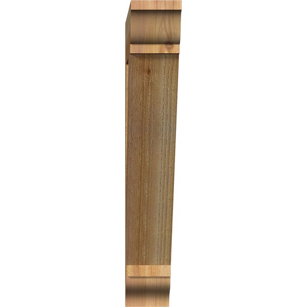 Traditional Traditional Rough Sawn Bracket, Western Red Cedar, 4W X 22D X 26H